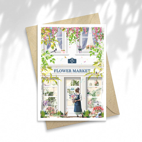 Illustration Flower Market