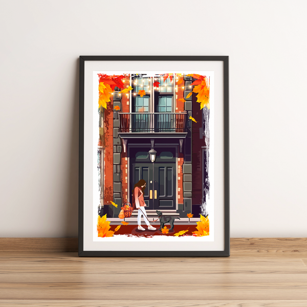 Illustration Ruelle D'automne