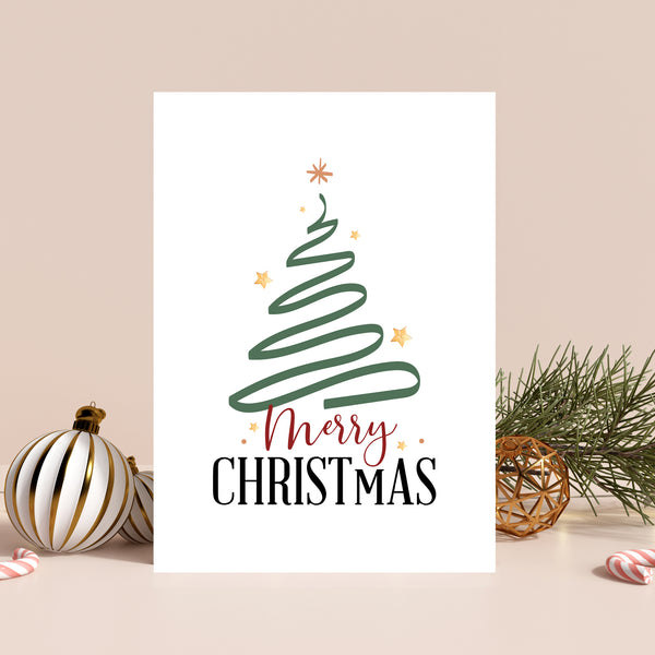 Illustration Merry Christmas Tree