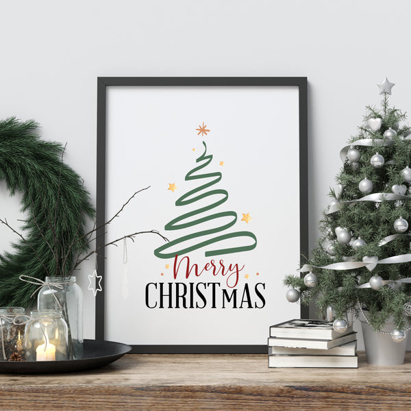 Illustration Merry Christmas Tree