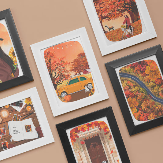 Illustration Autumn afternoon