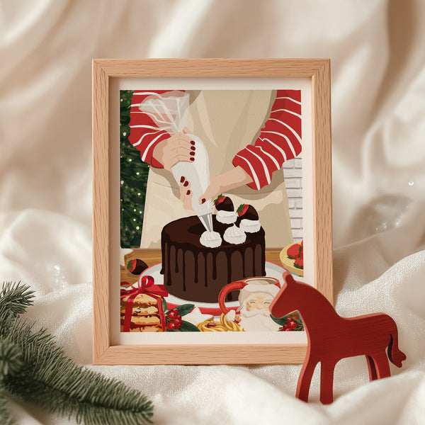 Illustration Christmas Cake