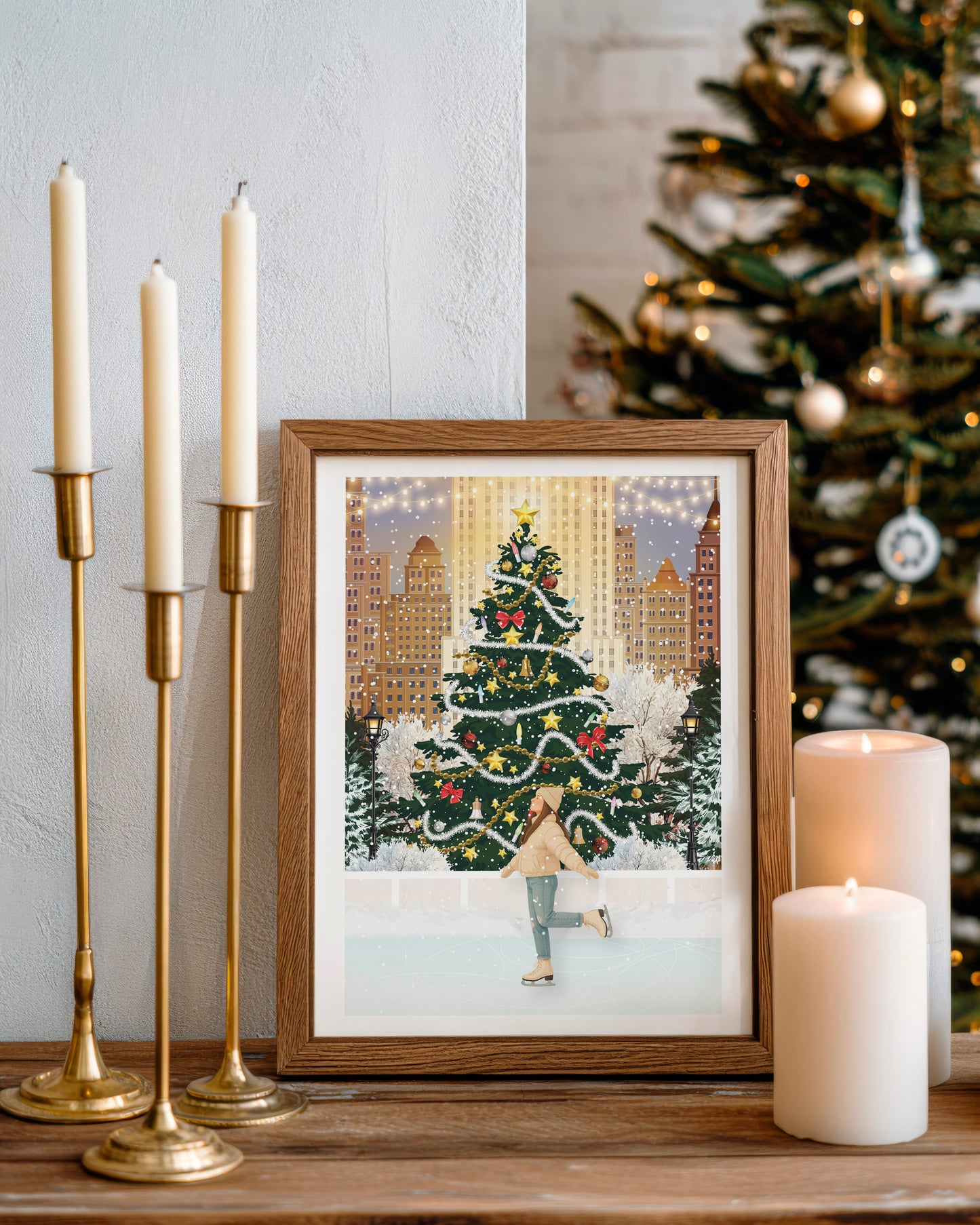 Illustration The Rink At Rockefeller Center