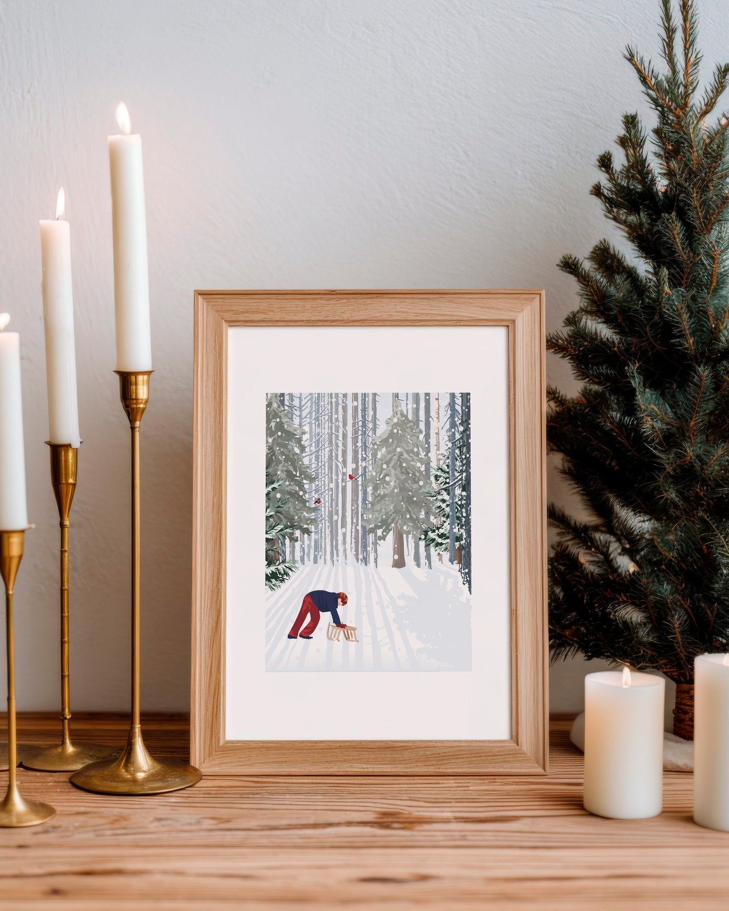 Lot de 4 Cartes Vintage Christmas