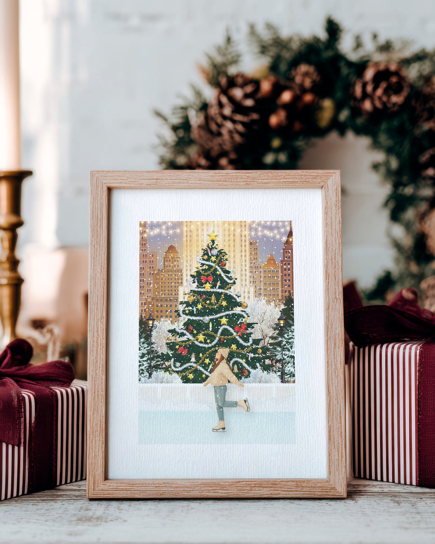 Illustration The Rink At Rockefeller Center