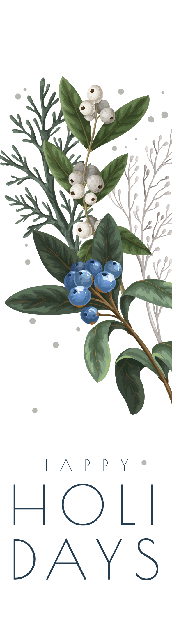 Marque Pages Happy Holidays