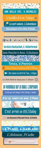 Marque Pages lecture d'été