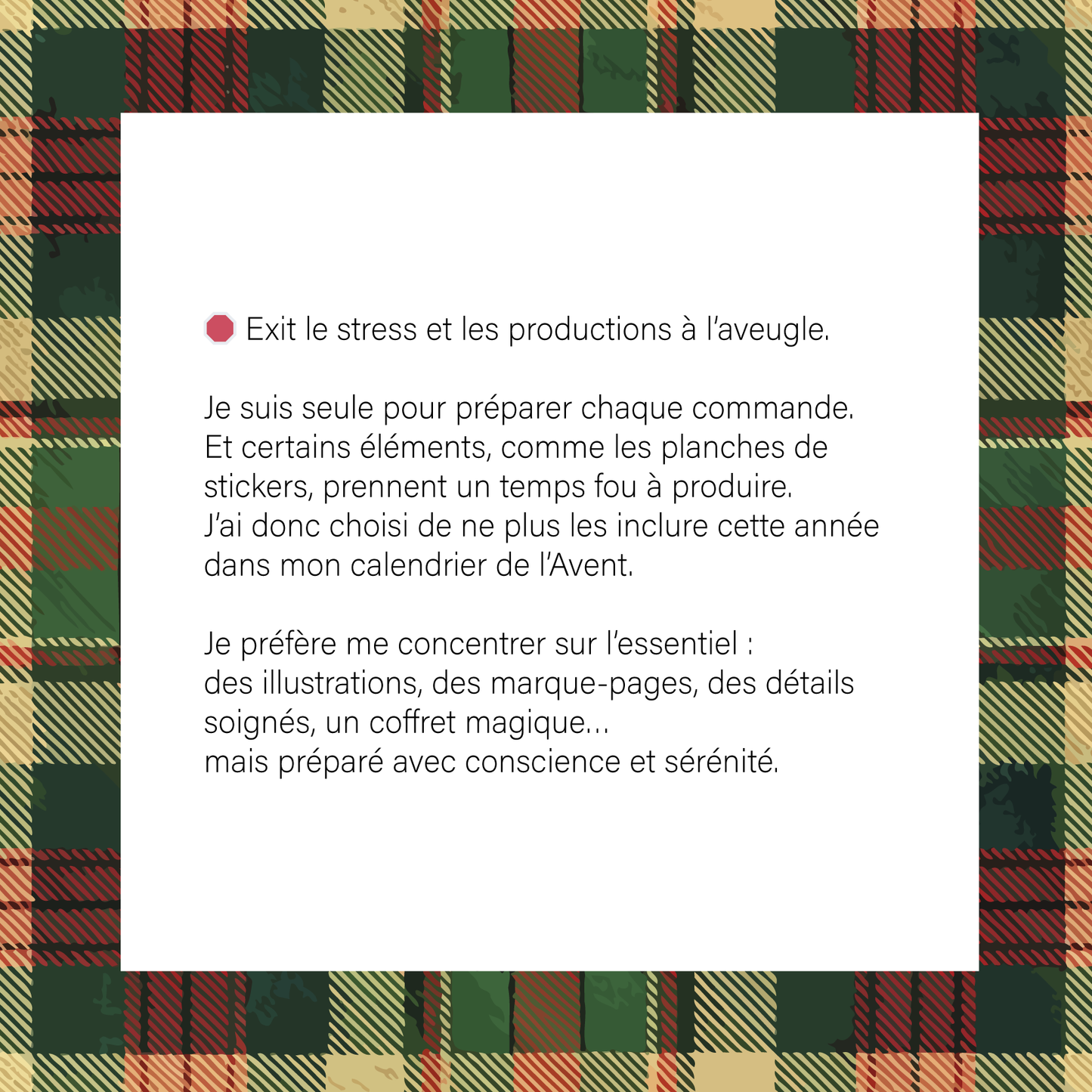 CALENDRIER DE L'AVENT 2025