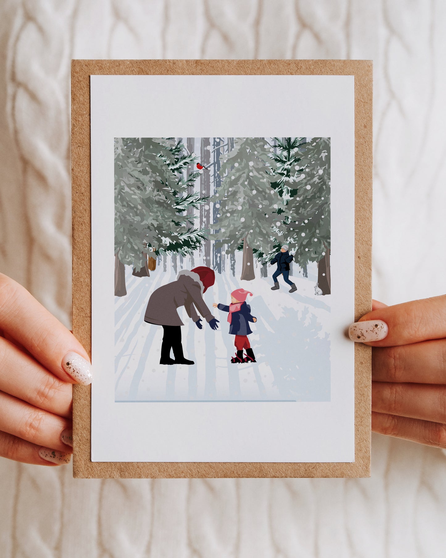 Lot de 4 Cartes Vintage Christmas