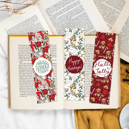 Lot de Marque Pages Holly Jolly
