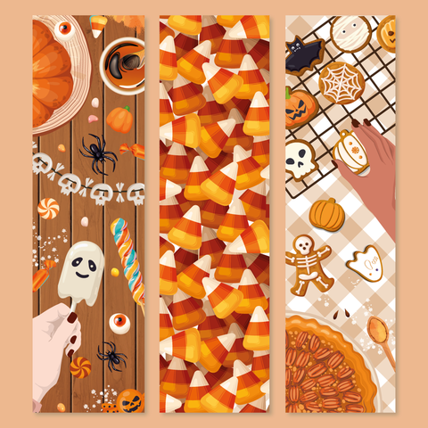 Lot de Marque Pages trick or treat