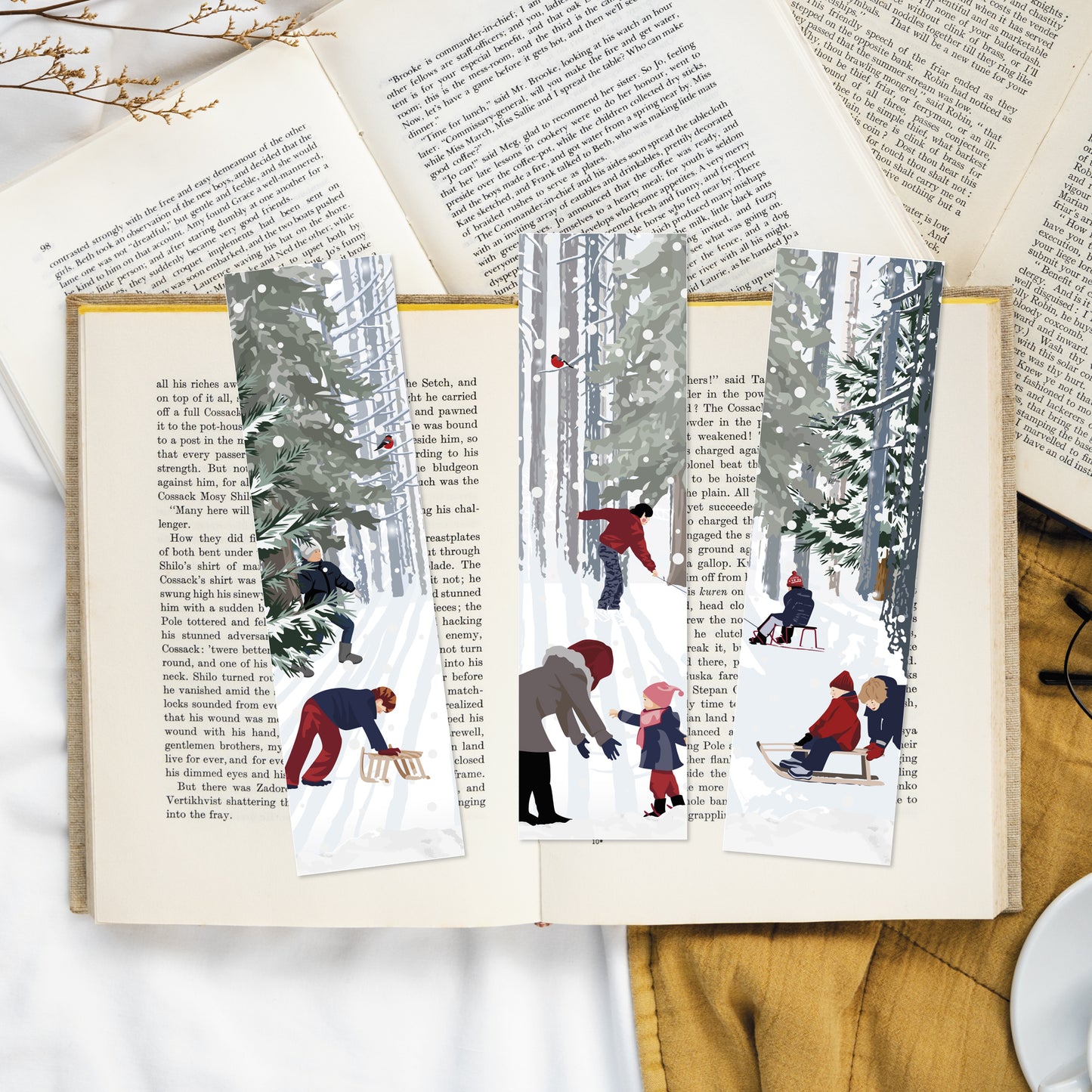 Lot de Marque Pages Vintage Christmas