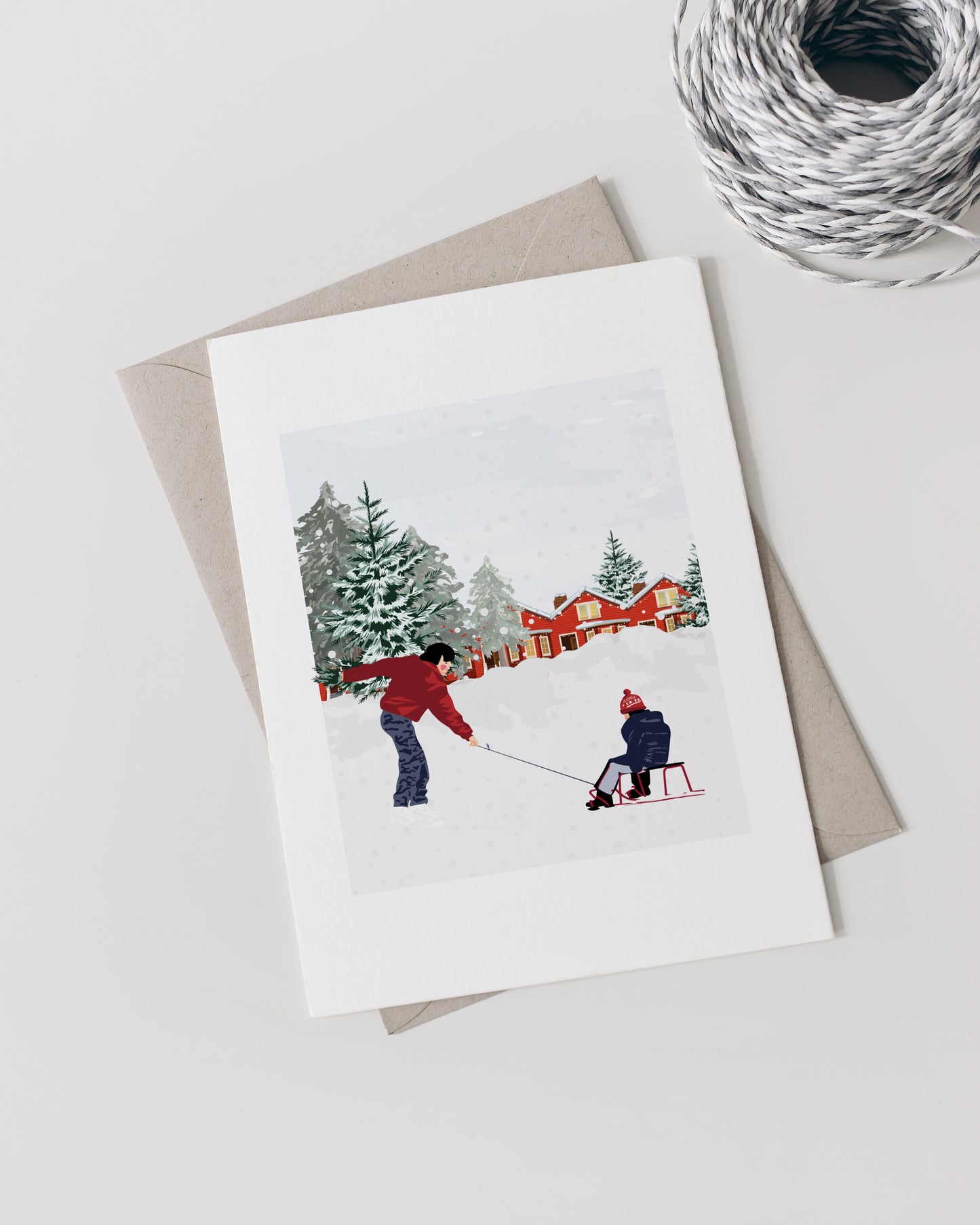 Lot de 4 Cartes Vintage Christmas