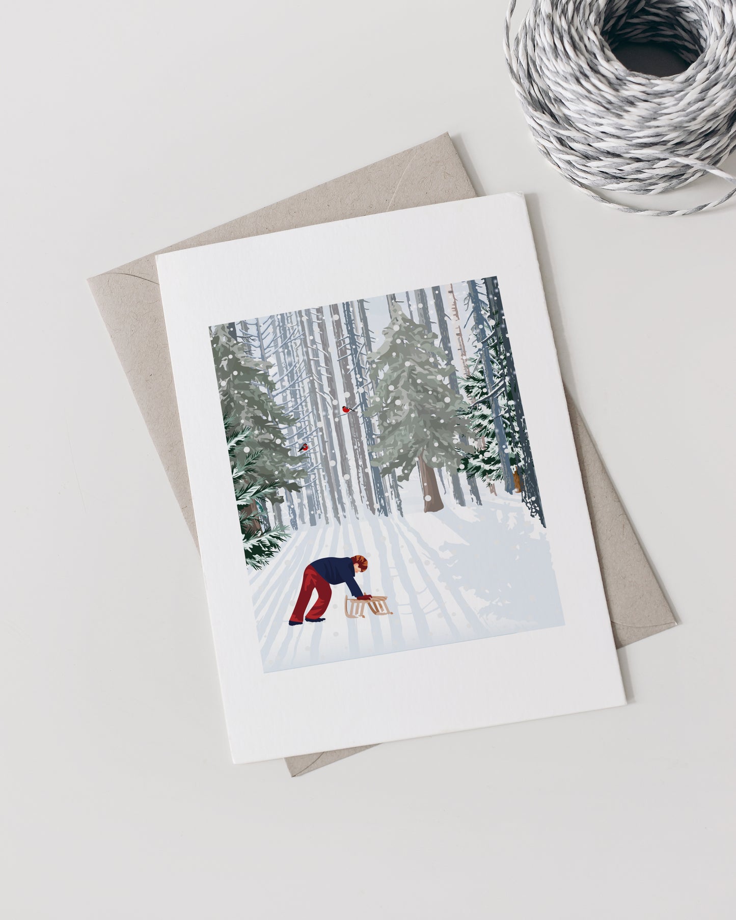 Lot de 4 Cartes Vintage Christmas