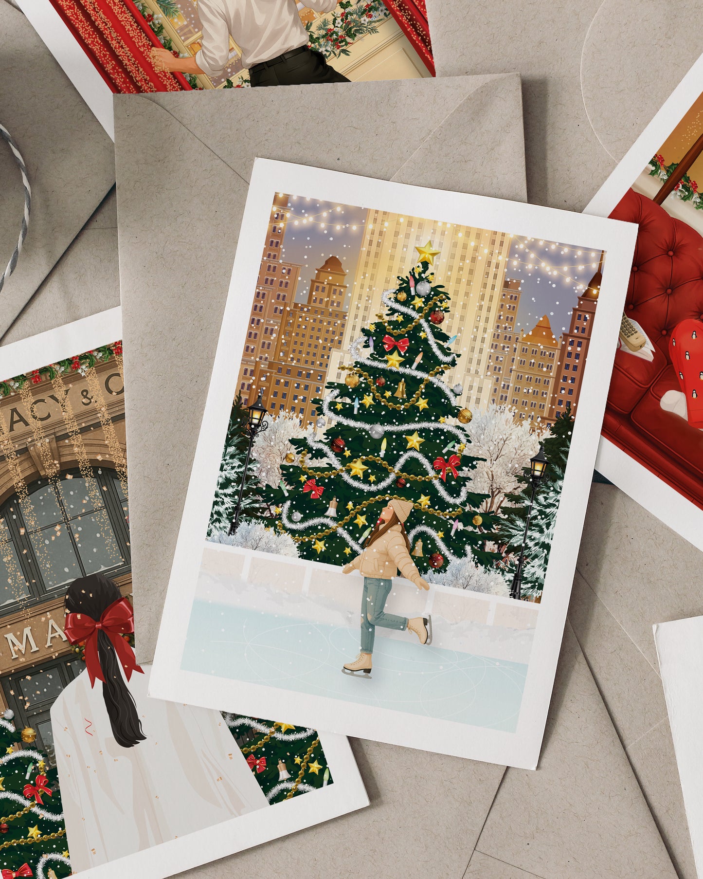 Illustration The Rink At Rockefeller Center