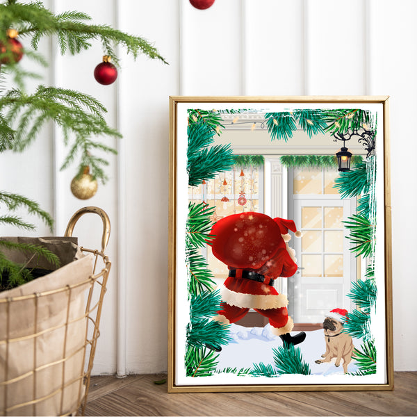 Illustration Santa is Coming