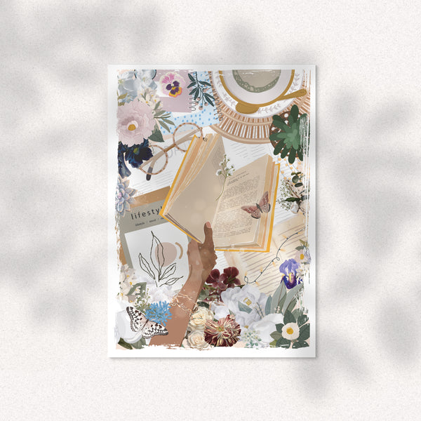 Illustration Livre en fleur