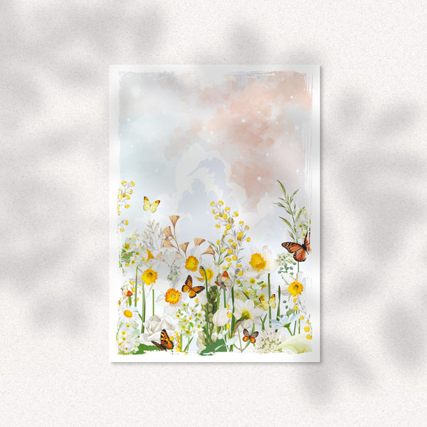 Illustration Yellow Blooming