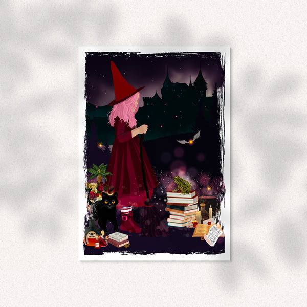 Illustration Tiny witch