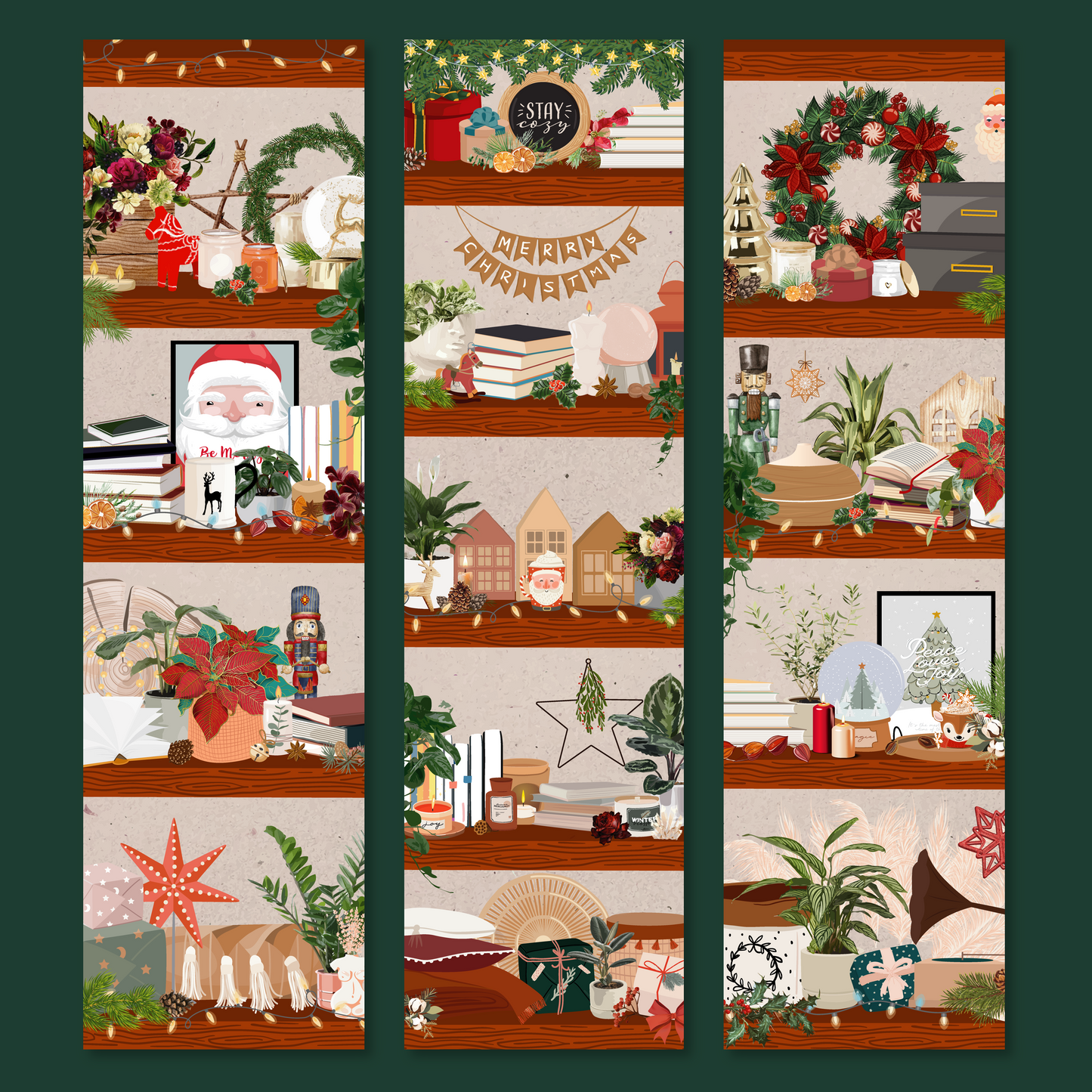 Lot de Marque Pages Bibli de Noel
