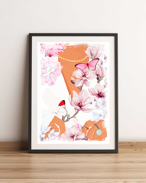 Illustration Pink Magnolia