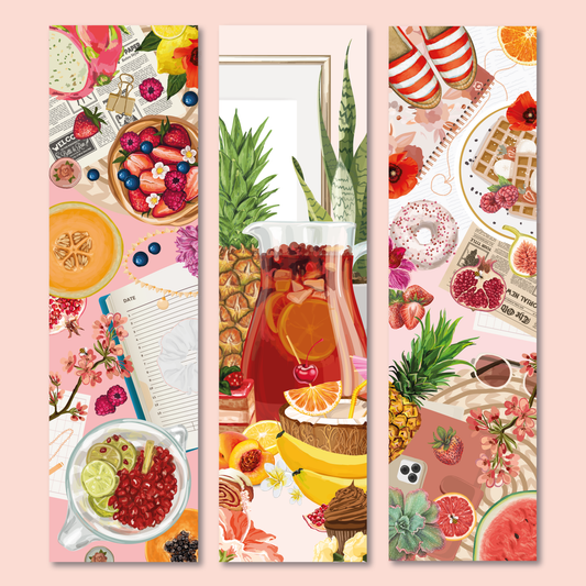 Lot de Marque Pages été gourmand