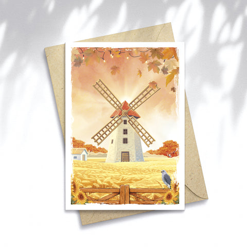 Illustration Autumn Mill