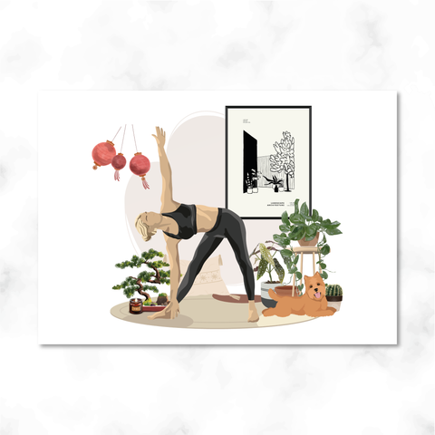 Illustration Yoga Space
