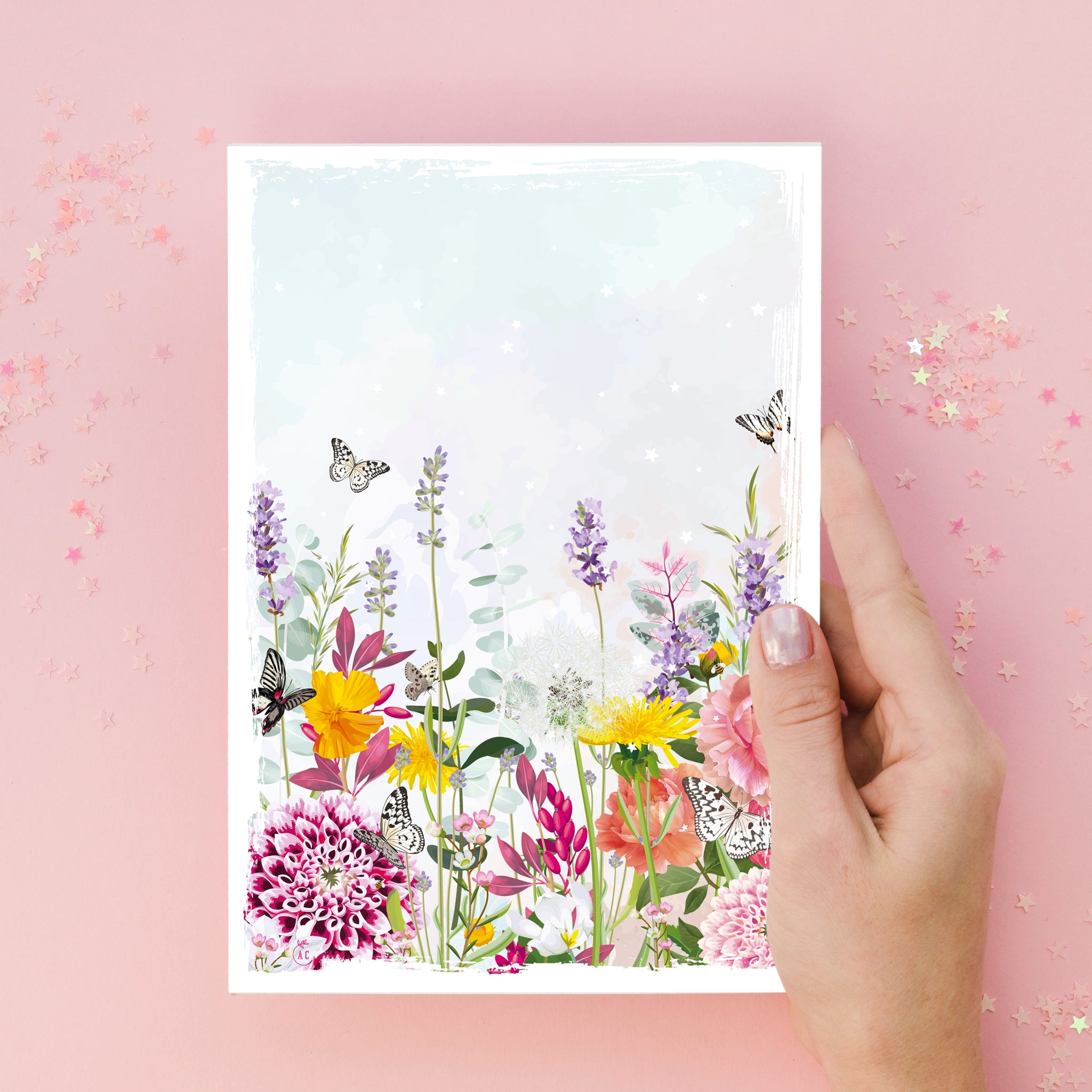 Illustration Pink Blooming