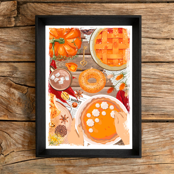 Illustration Pumpkin pies