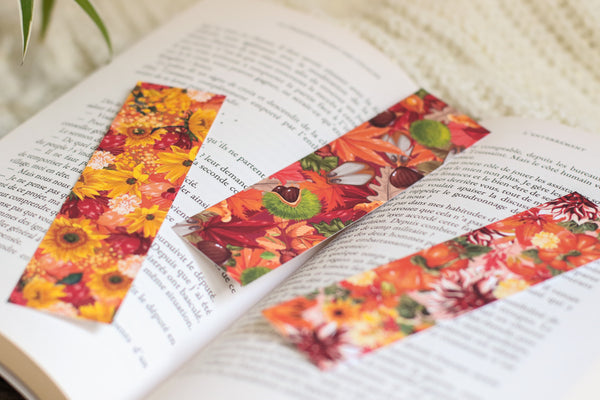 Lot de Marque Pages Autumn Bloom