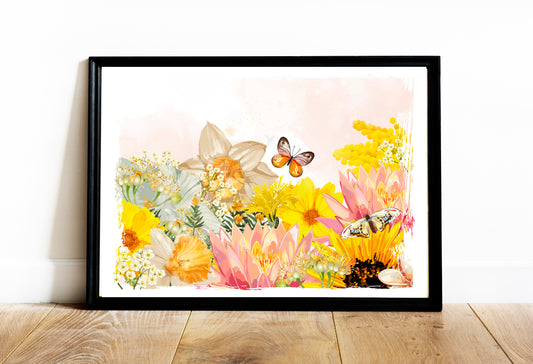 Illustration Yellow Flowers