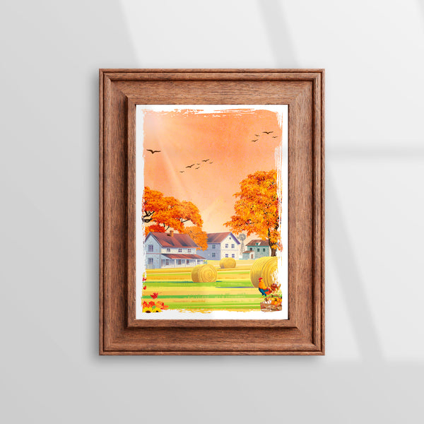 Illustration Autumn Fields