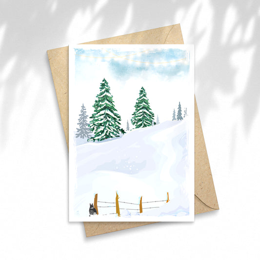 Illustration  Hivers à la Montagne