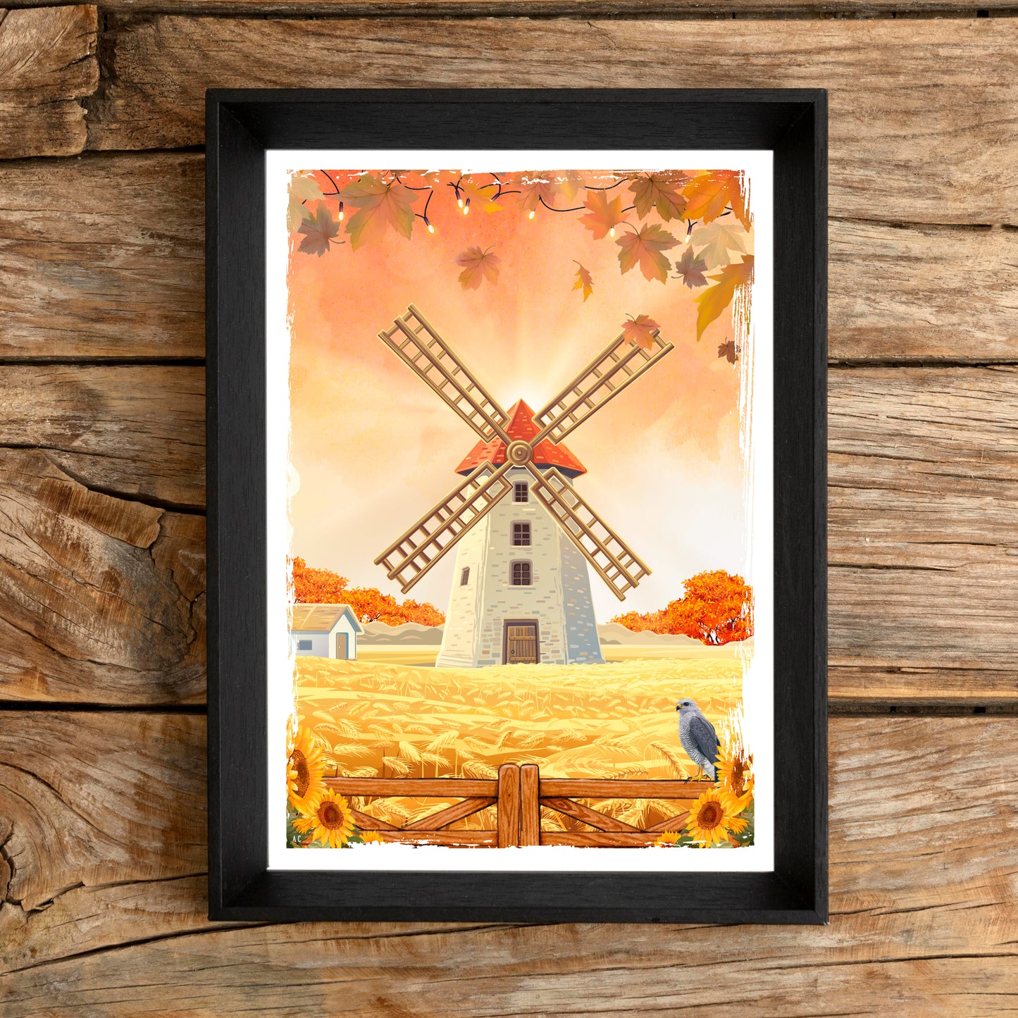 Illustration Autumn Mill