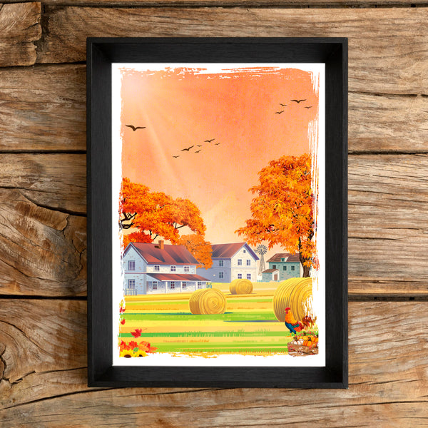 Illustration Autumn Fields