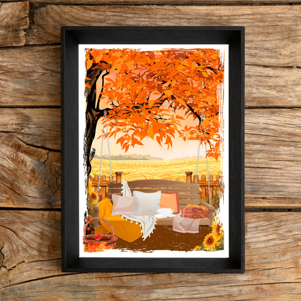 Illustration Fall Countryside