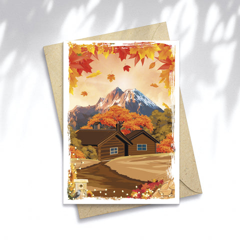 Illustration Autumn Mountain